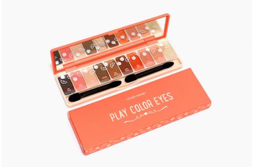 【YZ】韩国爱丽小屋西柚十色眼景哑光珠光少女系人鱼姬桃花妆眼影盘女 商品图0