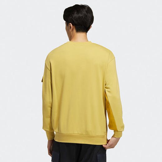 阿迪达斯卫衣三叶草男装2021秋冬新款运动服圆领长袖套头衫HC0368 商品图2