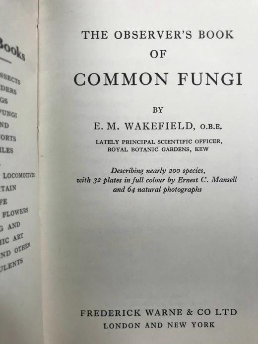 常见真菌图鉴 32幅彩色64幅黑白插图 精装64开 商品图2