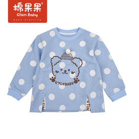 商场同款棉果果春季女童提花套头卫衣M122180222102