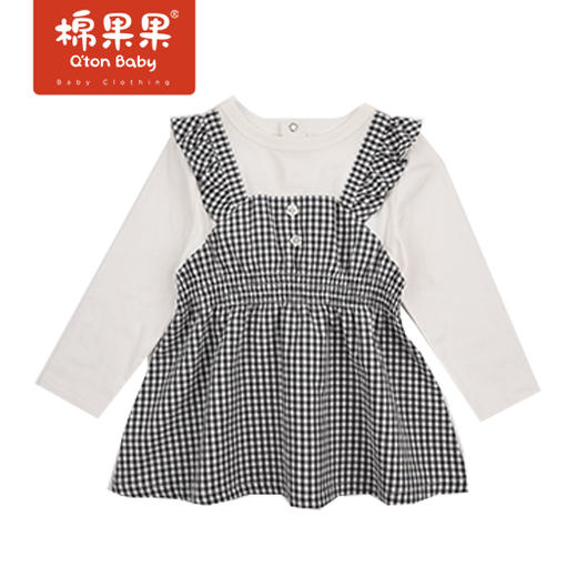 商场同款棉果果春季女童假两件格布套头T恤M122140222132 商品图1