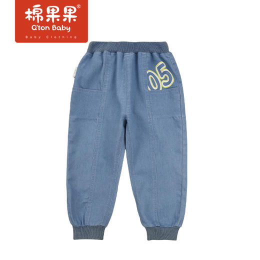 商场同款棉果果春季男童弹力梭织长裤裤子M112200222094 商品图0