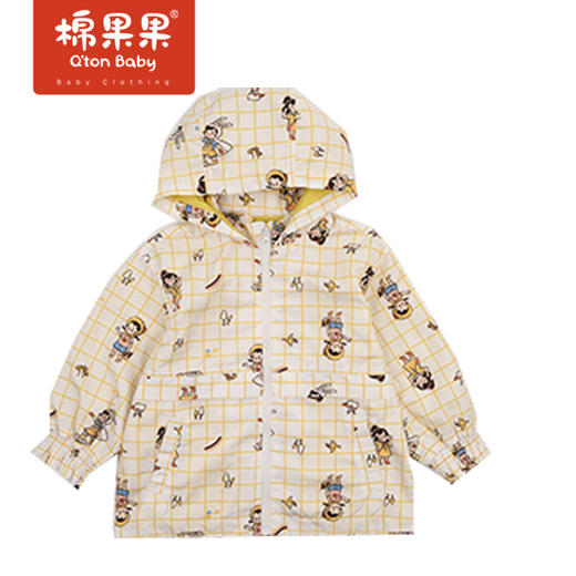 商场同款棉果果春季女童印花连帽风衣M122100422111 商品图1