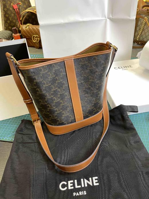 Celine老花水桶包小号（原厂皮） 商品图0