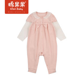 商场同款棉果果春季女童对开连体衣连身衣哈衣M122722222141