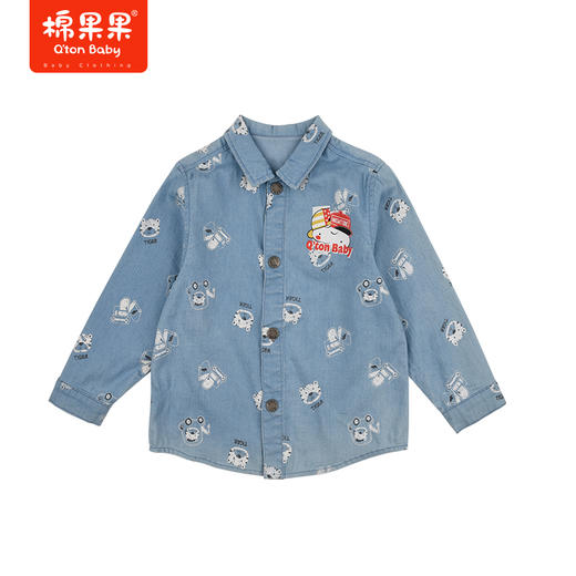 商场同款棉果果春季男童满印衬衫M112150222067 商品图1