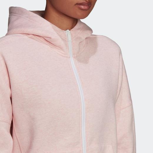 阿迪达斯外套女装2021冬季新款连帽跑步健身运动服夹克上衣HE4156 商品图3