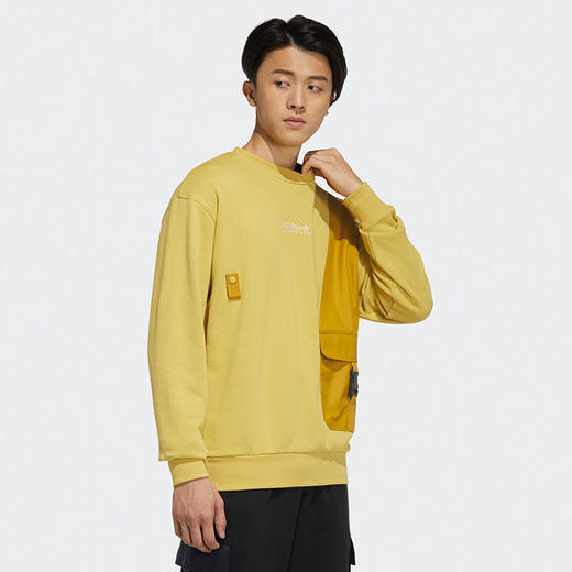 阿迪达斯卫衣三叶草男装2021秋冬新款运动服圆领长袖套头衫HC0368 商品图1