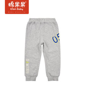 商场同款棉果果春季男童针织运动长裤裤子M112200222096