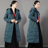 JXG-冬季新款长款羽绒服女白鸭绒文艺休闲宽松大码加厚保暖过膝加长款 商品缩略图0