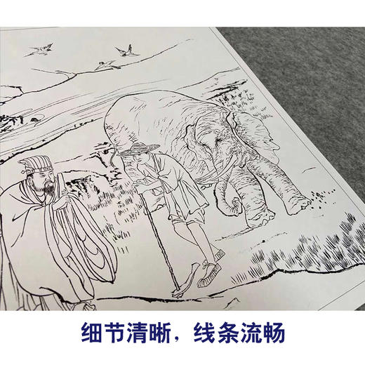 陈少梅工笔人物画白描底稿二十四孝图一套24幅册页尺寸42*33厘米CT00 商品图4