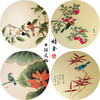 戴青池工笔画白描底稿樱桃翠鸟一套四幅初学者尺寸35*35厘米TD04 商品缩略图0