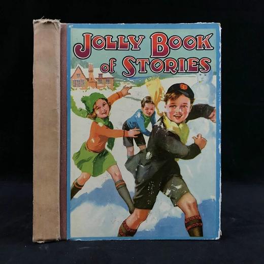 约20世纪早期 快乐故事书 4幅彩色与大量黑白插图 精装16开 商品图0