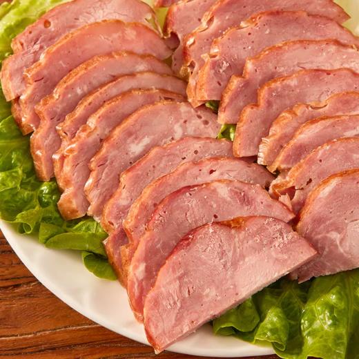 【黑猪肉大火腿】采用森林跑山猪，含有98%精瘦肉，古法木熏，肉质厚实有嚼劲，可开袋即食，可烫炒煮，样样美味！一份500g*2根！【特价产品不支持使用优惠券】！【TJ-J仓】 商品图6