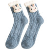 【圣诞礼物】秋冬3双加厚珊瑚绒立体公仔袜  可爱卡通中筒袜圣诞袜居家地板袜 商品缩略图4