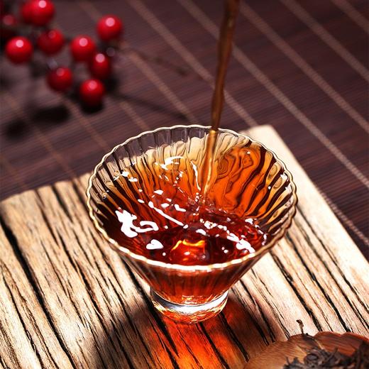 中粮-中茶2021年普洱茶水蓝印云南普洱熟茶饼357g/饼/干仓直发 商品图1