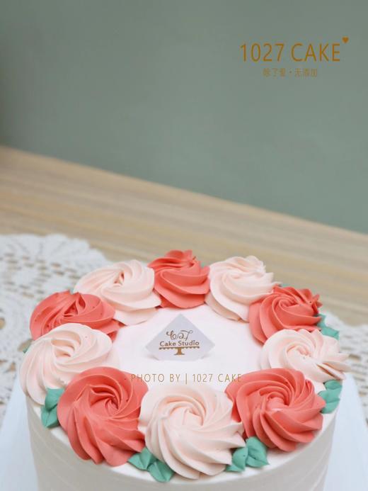 1027CAKE |  复古风 裱花蛋糕 花边 简约 商品图3