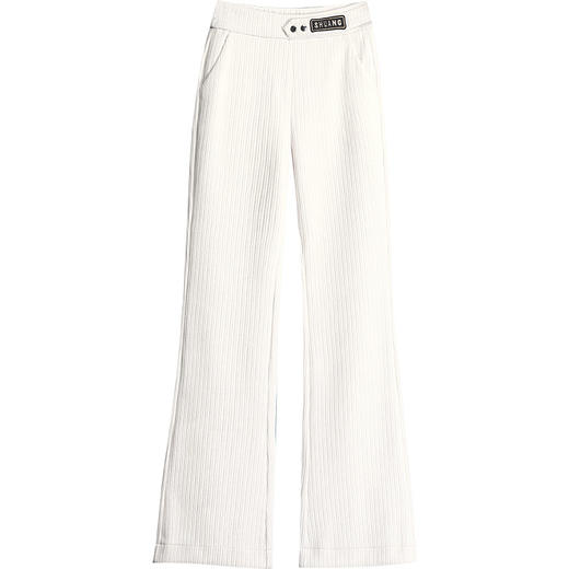 雪尼尔加绒阔腿裤女秋冬2021年新款高腰休闲垂感条绒直筒裤长裤  AL8866 商品图4