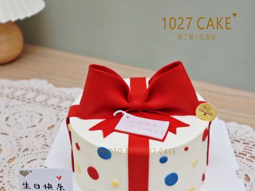 1027CAKE |  翻糖蝴蝶结 礼物盒造型蛋糕 商品图2