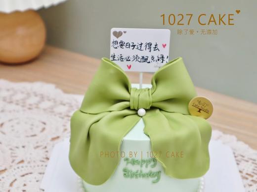 1027CAKE | 少女心 翻糖蝴蝶结 绿色系 商品图1