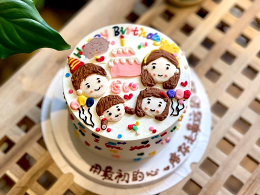 手绘一家四口 商品图1