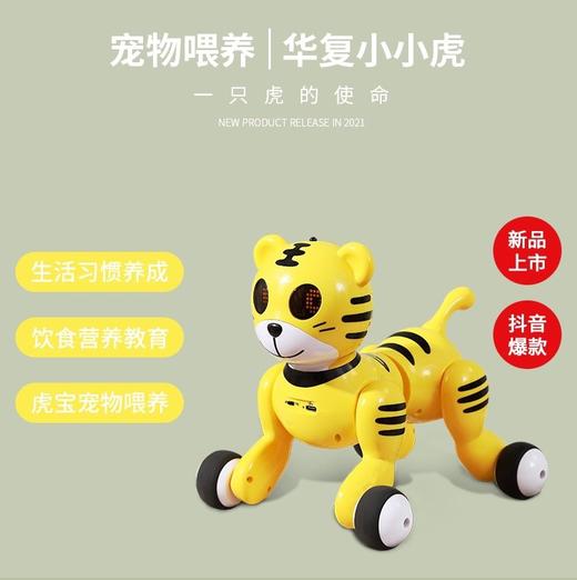 【华复】小小虎玩具狗狗走路会叫女男孩子新年礼物电动遥控智能机器虎 商品图2