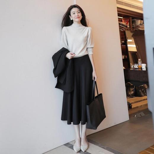 新款时尚气质女神范网红小香风针织半身裙子两件套装 RWQ7624 商品图2
