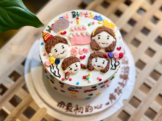 手绘一家四口 商品图0