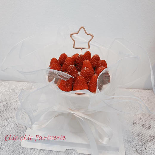 草莓花束蛋糕 | 昔果 商品图0