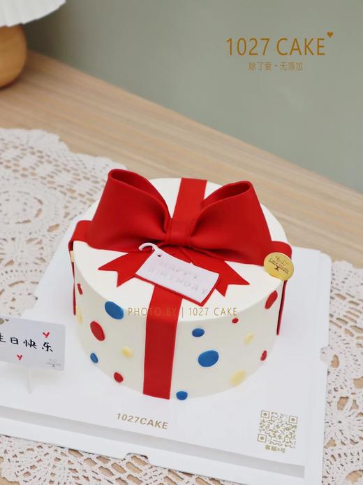 1027CAKE |  翻糖蝴蝶结 礼物盒造型蛋糕 商品图1