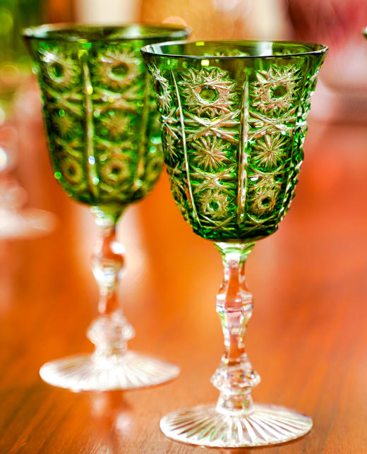 水晶高脚杯钴蓝、绿、墨水蓝、淡紫4款，货号【C145-185C】规格：87*87*175mm 商品图3