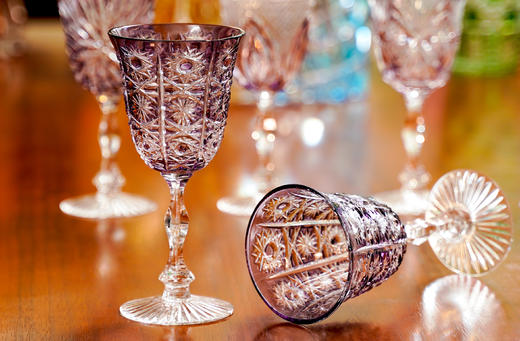 水晶高脚杯钴蓝、绿、墨水蓝、淡紫4款，货号【C145-185C】规格：87*87*175mm 商品图11