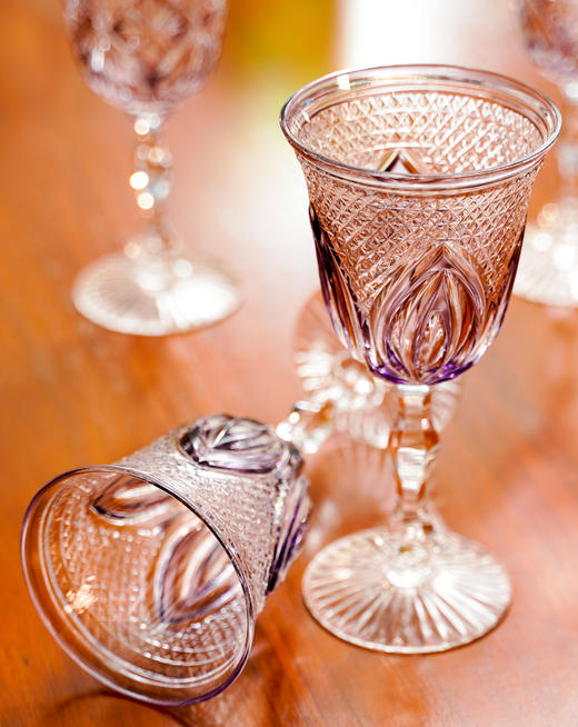 水晶高脚杯绿、淡紫2款，货号【C145-185G】规格：87*87*175mm 商品图7