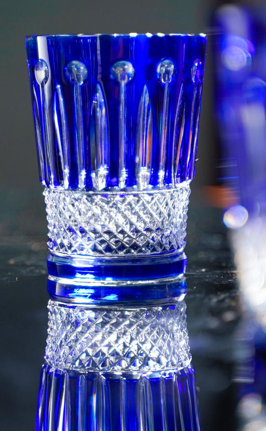 水晶威士忌杯绿、钴蓝2款【大小2个规格】，货号【C85-100-B7J】规格：83*83*109mm/货号【C85-90-B7J】规格：80*80*92mm 商品图3