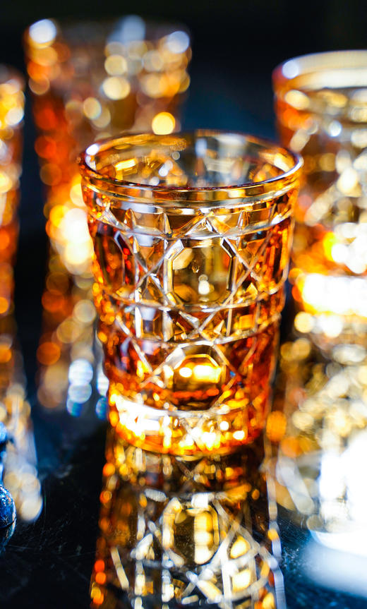 水晶威士忌杯钴蓝、绿、天蓝、琥珀4款，货号【SJ2009-1】规格：86*86*109mm 商品图9