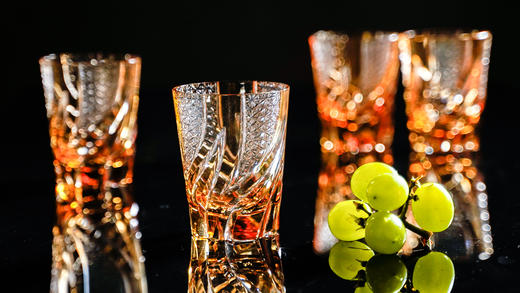 水晶威士忌杯绿、琥珀2款，货号【C85-105-B7E】规格：83*83*105mm 商品图4