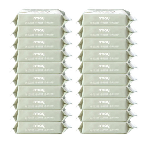 德国nmay  婴儿新生儿纯水柔湿巾湿纸巾手口适用宝宝屁屁20P*20包 商品图0