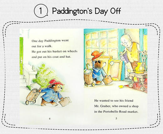 帕丁顿熊7册 英文原版绘本 Paddington i can read 1一阶段儿童英语分级读物 英文版进口原版英语书籍 商品图2