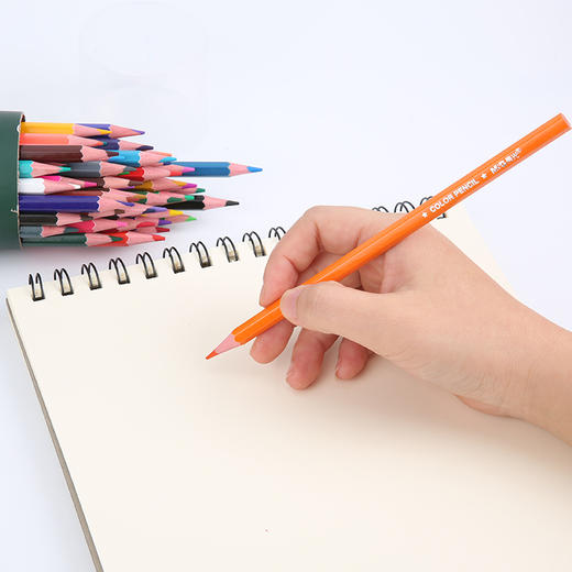 晨光48色PP筒装彩色铅笔AWP36808儿童学生绘画彩铅涂鸦手绘文具 商品图2