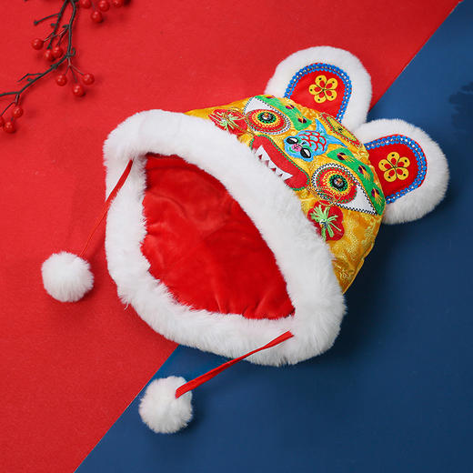 手艺人手工缝制宝宝虎头帽 商品图5