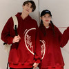 roora情侣装秋冬季法式炸街红色卫衣男连帽潮牌ins加绒春秋款外套 商品缩略图1