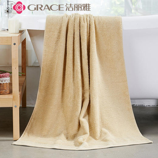 洁丽雅浴巾纯棉 成人家用全棉吸水不掉毛厚实可当盖毯毛巾被洗澡酒店专用 商品图7
