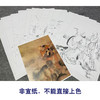 工笔传统人物画白描底稿郑重十八应真图册小品一套十二幅册页初学者尺寸40*55厘米MT25 商品缩略图3