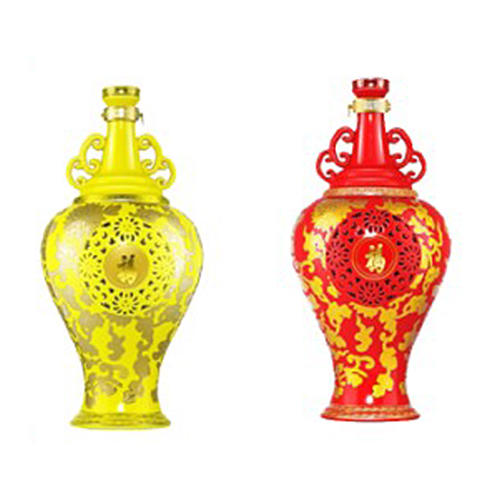 万事如意窖藏-珐琅鎏金福运转心瓶 商品图0