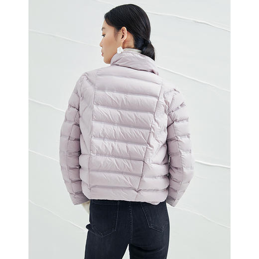 EITIE爱特爱冬季新款立领短款羽绒服时尚简约显瘦百搭保暖女D2111803 商品图12