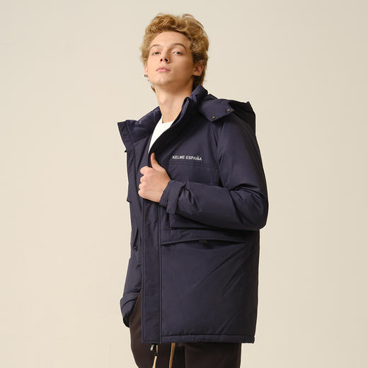 男女冬季新款羽绒服中长款加厚连帽保暖外套YR60471013 商品图1