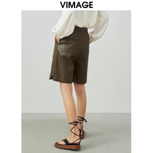 VIMAGE/纬漫纪春季新款洋气帅气显瘦垂感舒适直筒裤女裤V1705301 商品图4