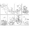 蓝瑛工笔画白描底稿花鸟图册小品一套十二幅册页尺寸30*46厘米MT04 商品缩略图1