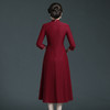 上海旗袍厂WD-WZ328婚宴礼服春秋款嫁女儿洋气秋装高贵遮肚子喜婆婆显年轻旗袍秋 商品缩略图1