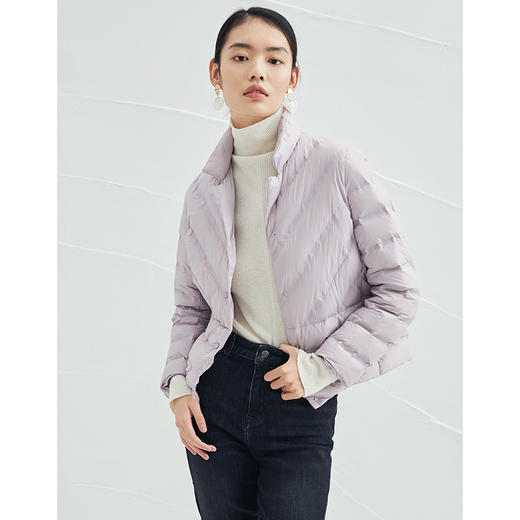 EITIE爱特爱冬季新款立领短款羽绒服时尚简约显瘦百搭保暖女D2111803 商品图10
